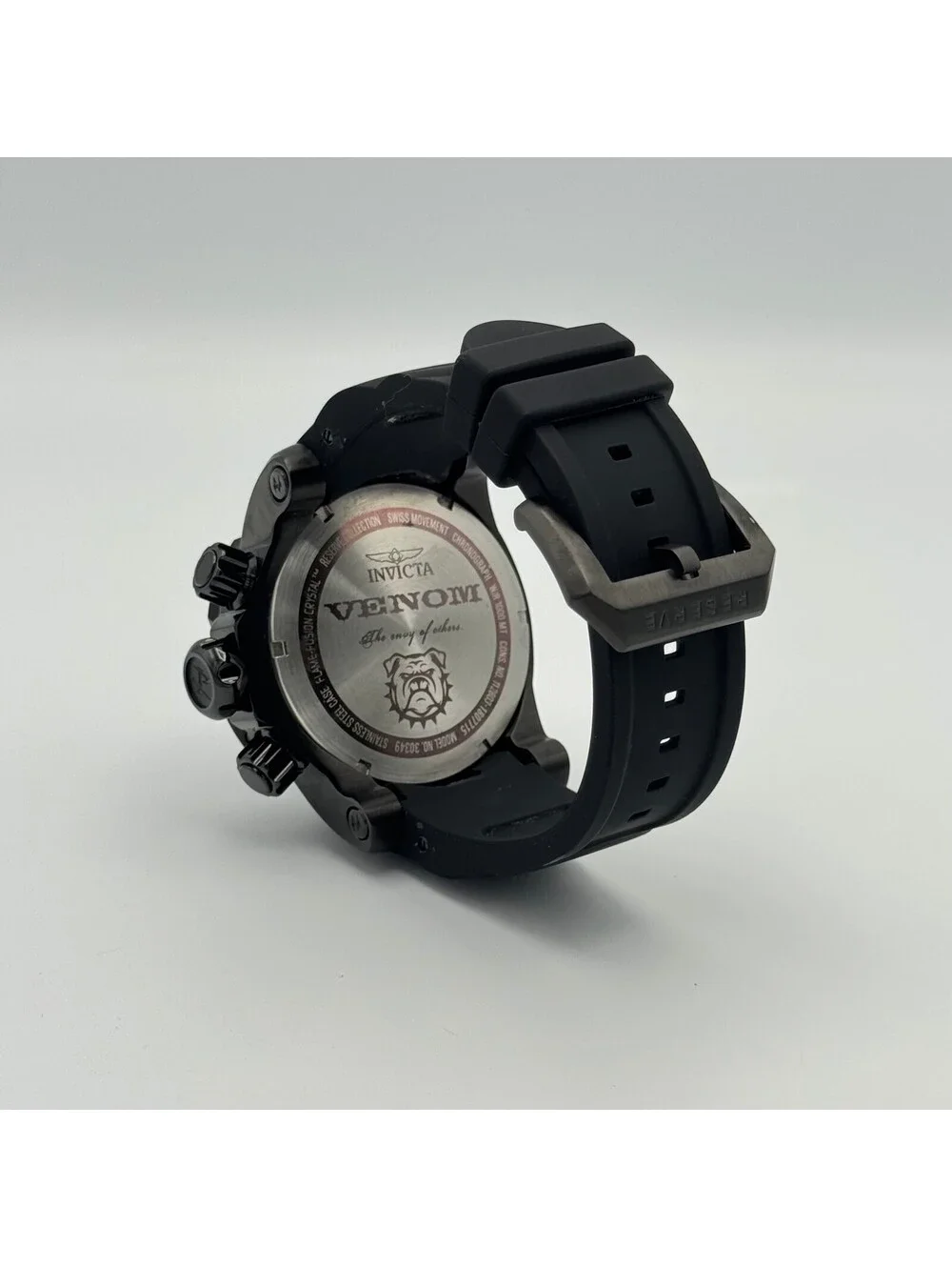 Invicta Reserve Venom Bulldog Red and Black Watch, working